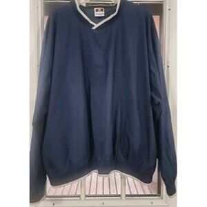 Vintage Bayshore Jim Wasson XL Pullover Jacket/Windbreaker Blue Preppy 90s